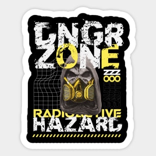 Danger Zone Radioactive Hazard Sticker